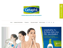 Tablet Screenshot of cetaphil.cl