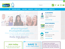Tablet Screenshot of cetaphil.ca
