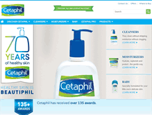 Tablet Screenshot of cetaphil.com